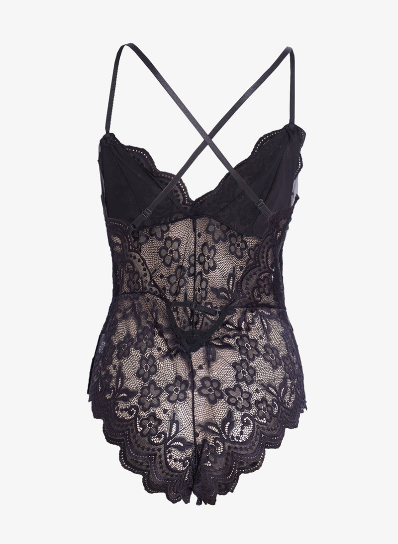 جينجر بودي سوت دانتيل بفتحة صدر عميقة - Image 2